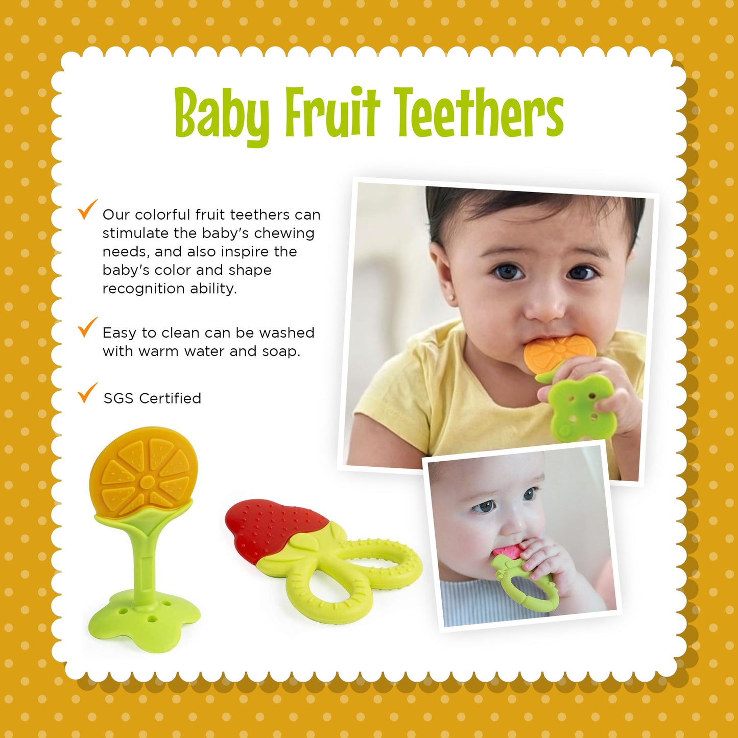 Baby Teething Set (13pcs) - Teething Toys- Food Feeder Pacifiers