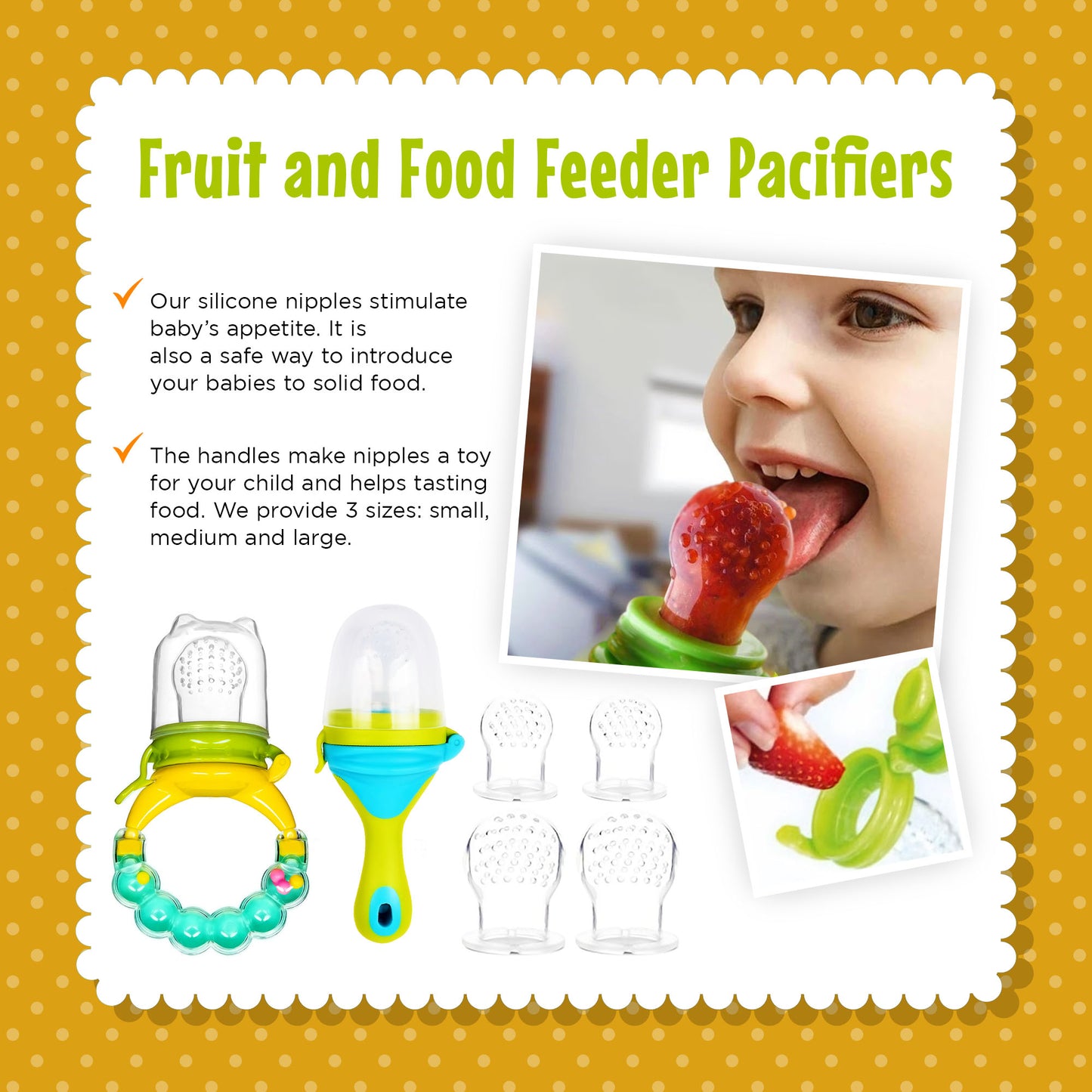 Baby Teething Set (13pcs) - Teething Toys- Food Feeder Pacifiers